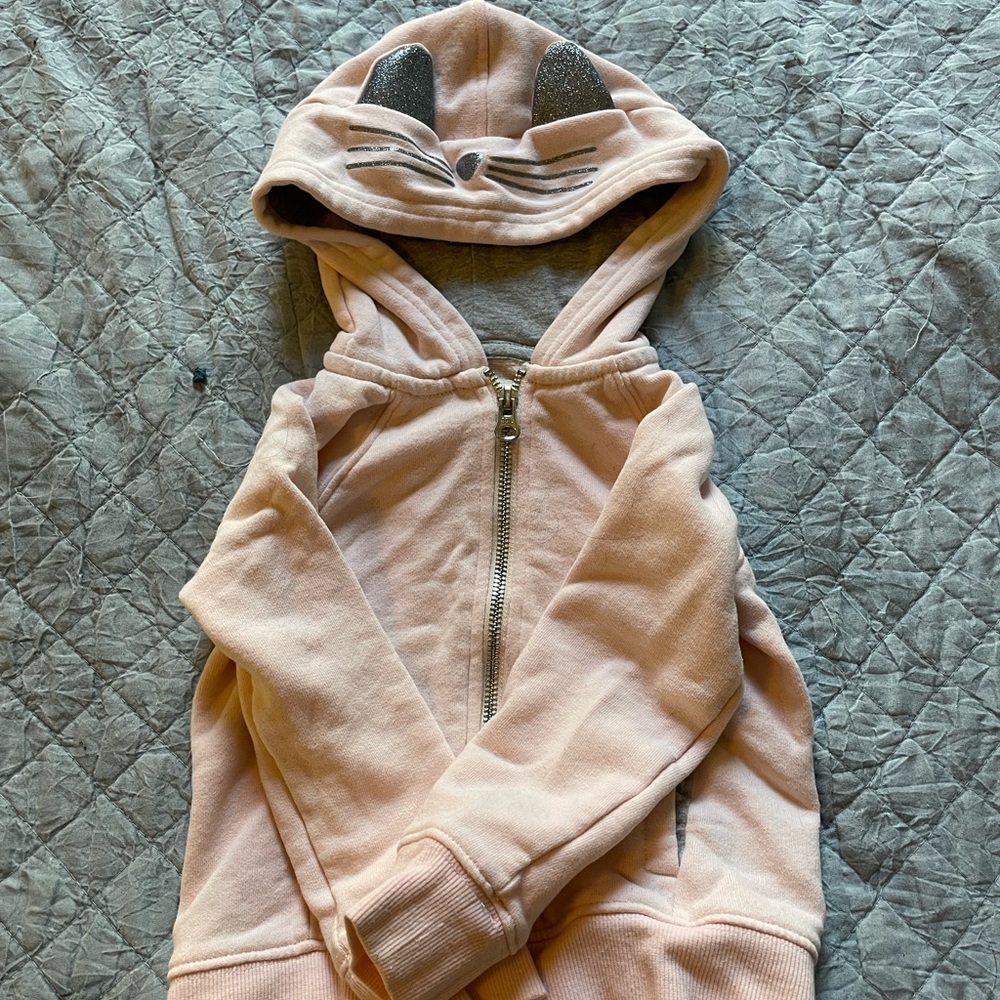 OshGosh Size 3T Kitty Hoodie
